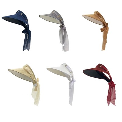 Sun Hat BowTie adjustable Beach Sun Women