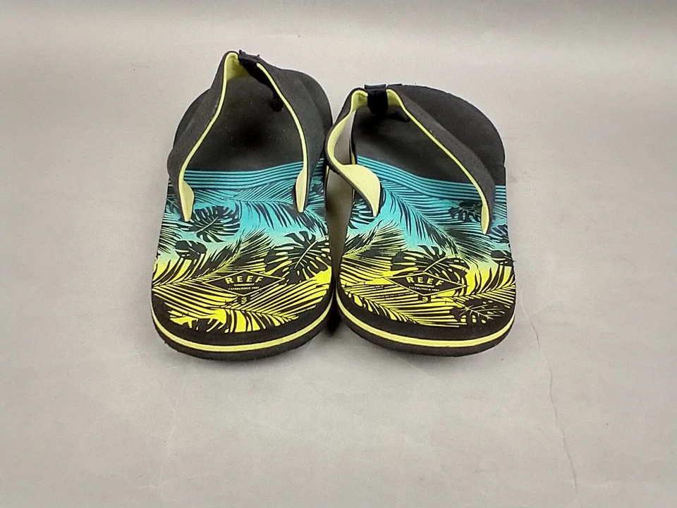 Chanclas Reef Niños Piscina Playa Tanga Sandalias Azul Agua Verde 3 EE. UU. Foto 4 de 4