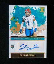 2020 Panini Impeccable - CJ Henderson - Rookie Auto Blue SSP /25