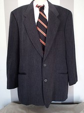 giorgio armani LE COLLEZIONI  44 SUIT JACKET BLAZER CHARCOAL D