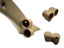 Universal 52mm 2" Dual Gauge Pod Dash / Pillar Mount Holder Meter Beige-Tan