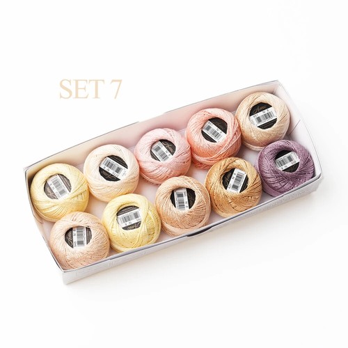 8 Crochet Thread Double Mercerized Long Staple Cotton Pearl Set 5 Grams Ball - Picture 29 of 67