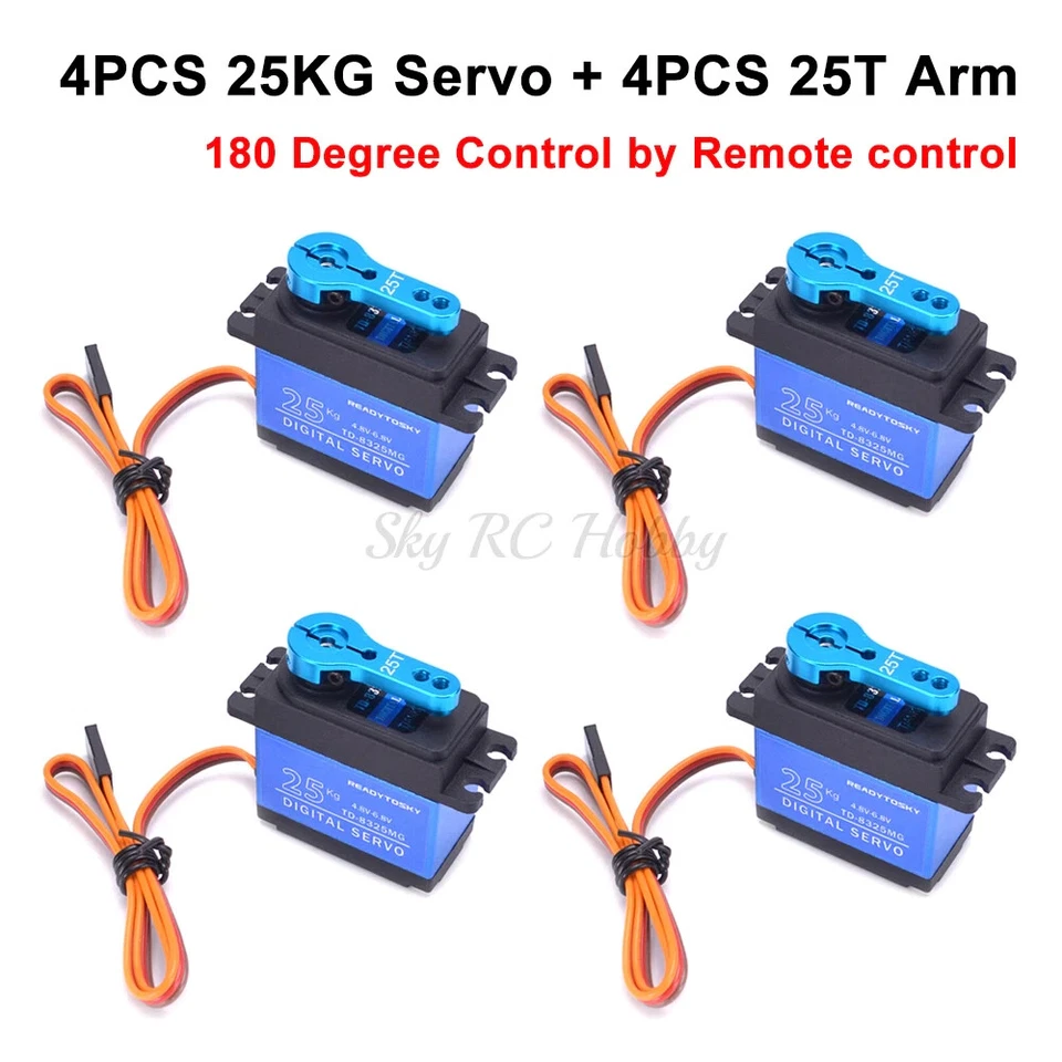 25kg / 20Kg Hohe Drehmoment Motor Servo Wasserdichte Digital 180 Grad Servo RC - Bild 4 von 4