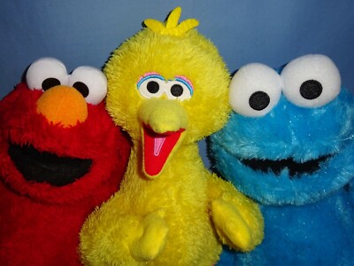 Sesame Street-Plush Cookie Monster Isaac Mizrahi-Big Bird-Elmo