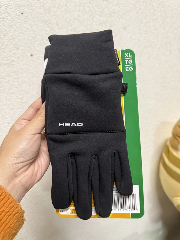 Head Men's Touchscreen Stretch Fleece Running Gloves Black size XL - Image 4 of 4