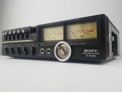 Enregistreur Cassette Portable Sony TC-158SD - Vintage, Bon état Visuel Et Fonctionnement