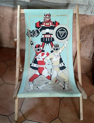 Child deck chair Bioman 1988 TOEI CANAL + TF1 Maskman ... Collector