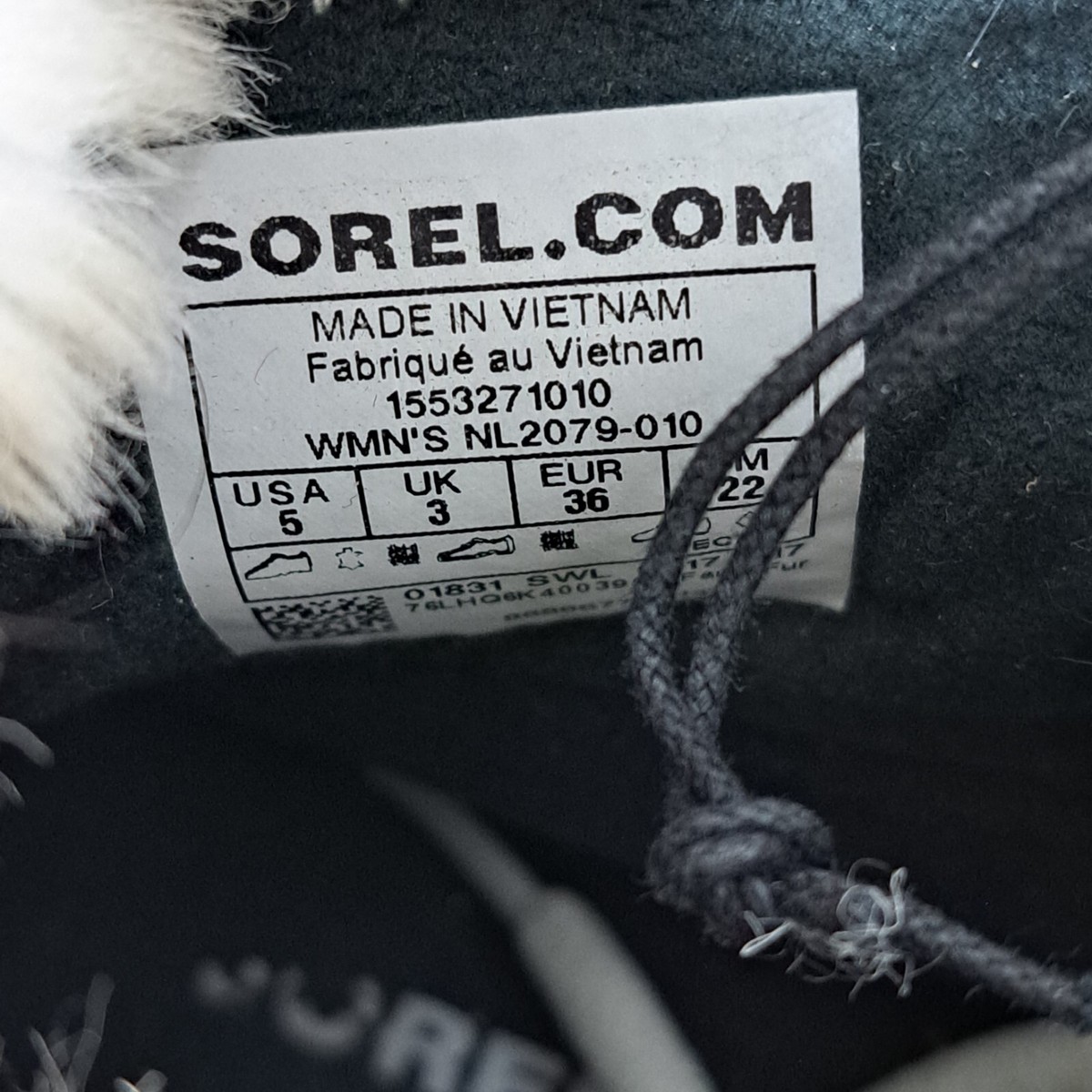 sorel glacy explorer shortie dame black