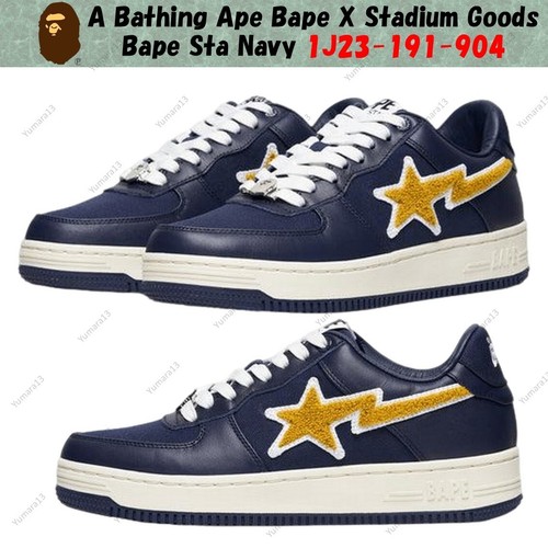 A Bathing Ape Bape X Stadium Goods Bape Sta Navy 1J23-191-904 Men's Size