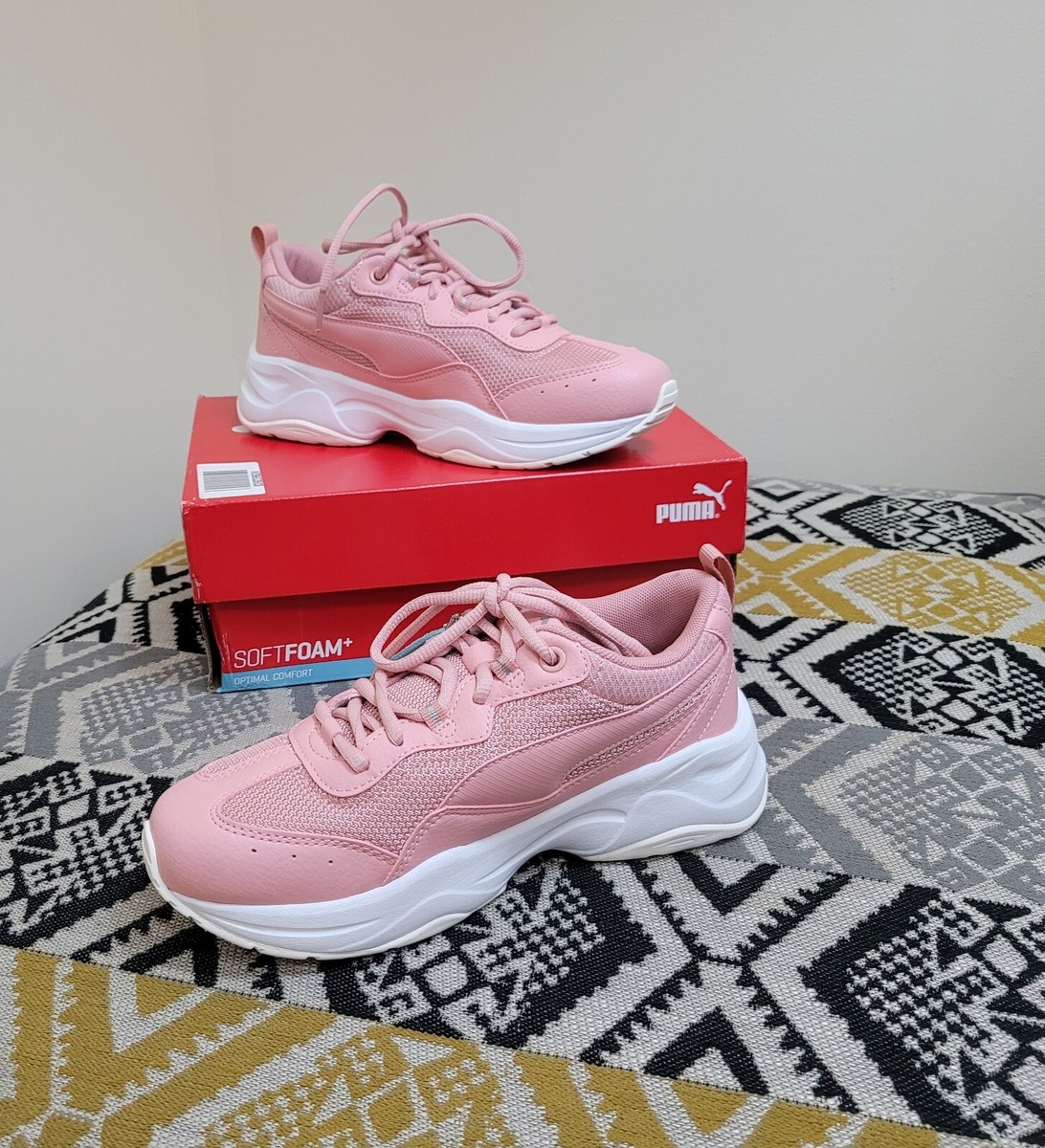 BNIB Womens Rose Puma Cilia SoftFoam Lace Up Trainers Size