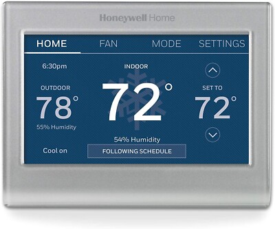 Honeywell WiFi Programable Smart Thermostat Color Changing RTH9585WF