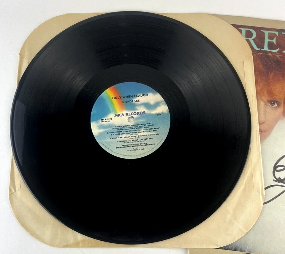 BRENDA LEE Only When I Laugh-LP Vinyl VG-MCA-1981-Autographed Album/Photo - Image 4 of 4