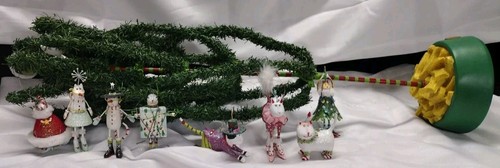 Patience Brewster Cat Christmas Tree Krinkles Folding W/Ornaments Dept 56 RARE - Picture 18 of 20