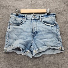Old Navy Shorts Womens 12 OG Straight Blue Denim Button Fly