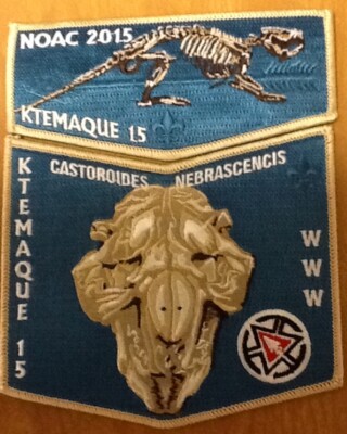 Ktemaque Lodge 15 - 2015 NOAC Westchester Putnam OA fundraiser patch set