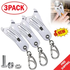 Portable Precise Thread Size Checker Keychain Bolt Size Checker Keychain Manual