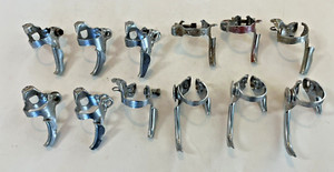 Vintage Front Derailleur Down Tube Cable Housing Guide with Stop Clamp Lot of 12
