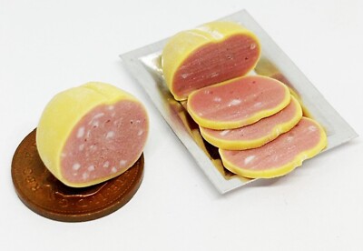 Puppenhaus panierter Schinken Joint Handarbeit Fleisch Maßstab 1:12 Miniatur Essen ML Tumdee