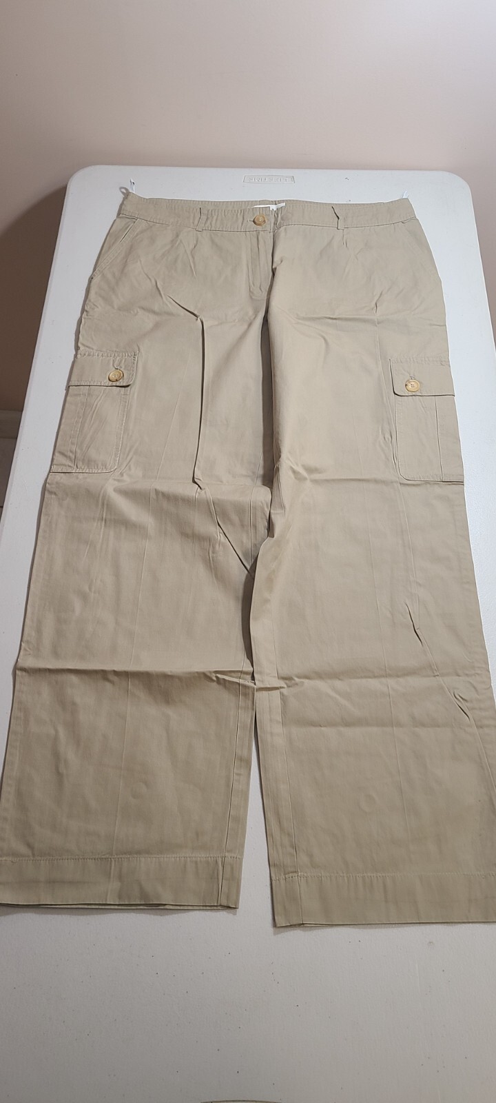 Celine Paris Women Pants Sz 42 Beige Classy Vintage Rare MSRP 1290