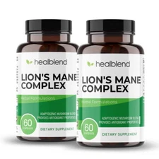 Lions Mane Mushroom Complex Capsule Support Immune Nervous System Mental Clarity