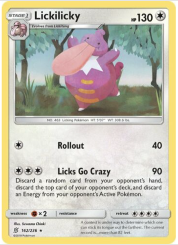 Pokemon - Licklicky - 162/236 - Rare - Nonholo - Unified Minds - NM/M - Picture 1 of 1