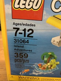 Lego 31064 ISLAND ADVENTURES Lego Creator 3in1 359 Pcs NEW SEALED IN BOX