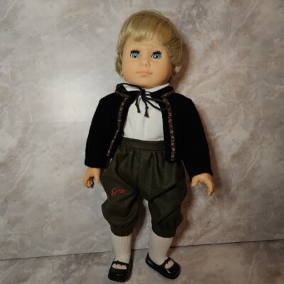 GOTZ Vintage Baby Posable Cloth Body Doll 16'' Germany Boy Blue Eyes
