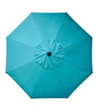 Bellrino Patio Umbrella Top Canopy Replacement Cover fit 9 ft 8 ribs Lake Blue x