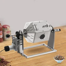 3.8L/1 Gal Electric Coffee Bean Roaster Coffee Bean Baking Machine Silver NEW