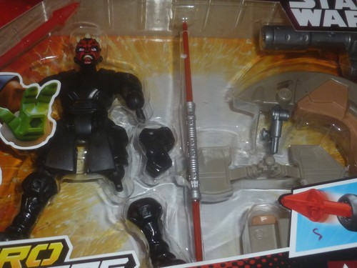 NUEVA FIGURA DE HÉROE MASHERS SITH SPEEDER Y DARTH MAUL DE STAR WARS HASBRO DISNEY NUEVA EN CAJA - Imagen 2 de 3