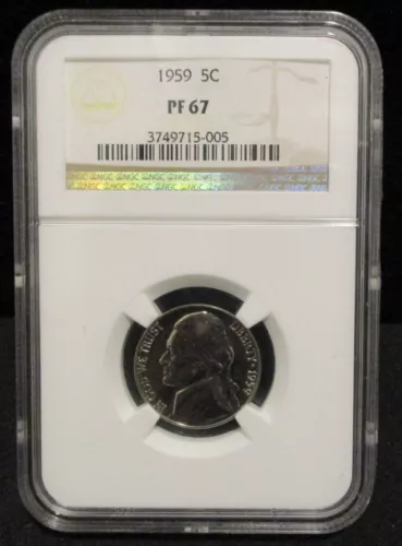 1959 Jefferson Nickel - NGC  PF 67 - 005    ENN COINS