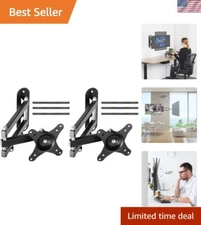 Dual 2-Pack TV Wall Mount with Rotation and Tilt for Optimal Viewing Experience