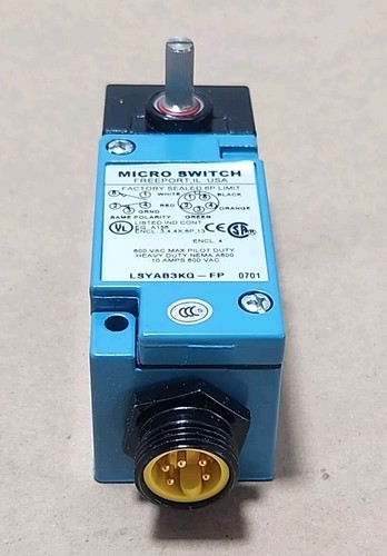 *BRAND NEW* Honeywell Micro Switch LSYAB3KQ-FP Limit Switch 600Vac + Warranty! - Picture 3 of 9