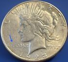 New Listing1923-S Peace Dollar Mint Error. Struck Through Grease Obverse & Reverse. Pd-001