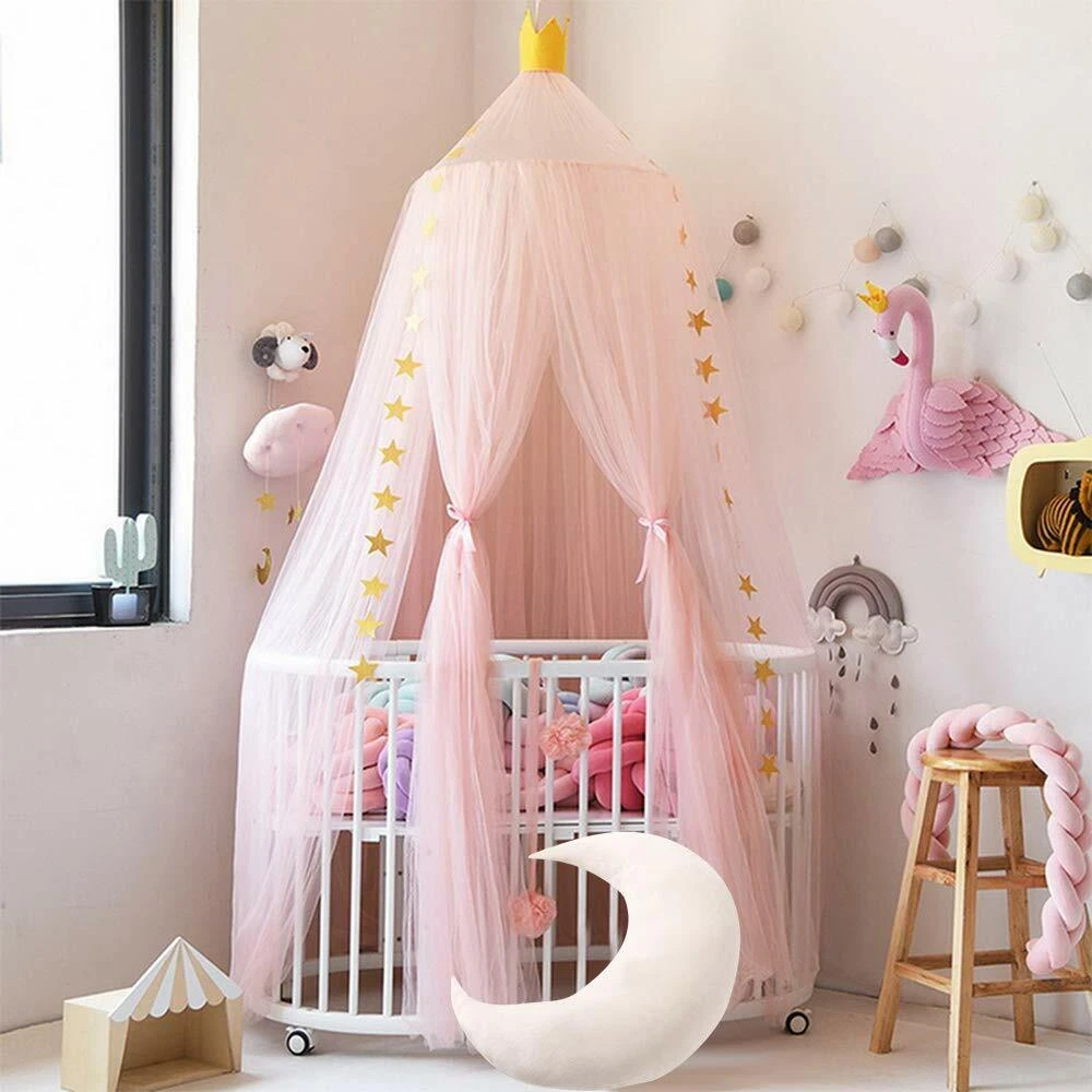 UK Kids Baby Bed Canopy Bedcover Mosquito Net Princess Curtain Bedding Dome Tent