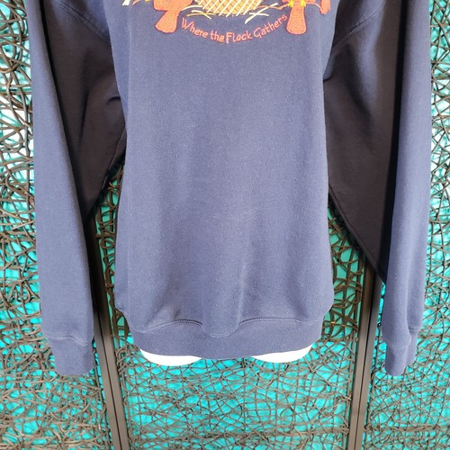 VTG GRANNYCORE SWEATSHIRT XL BLUE GRANDMA'S NEST DOUBLE COLLAR FLEECE Y2K RETRO - Picture 11 of 15