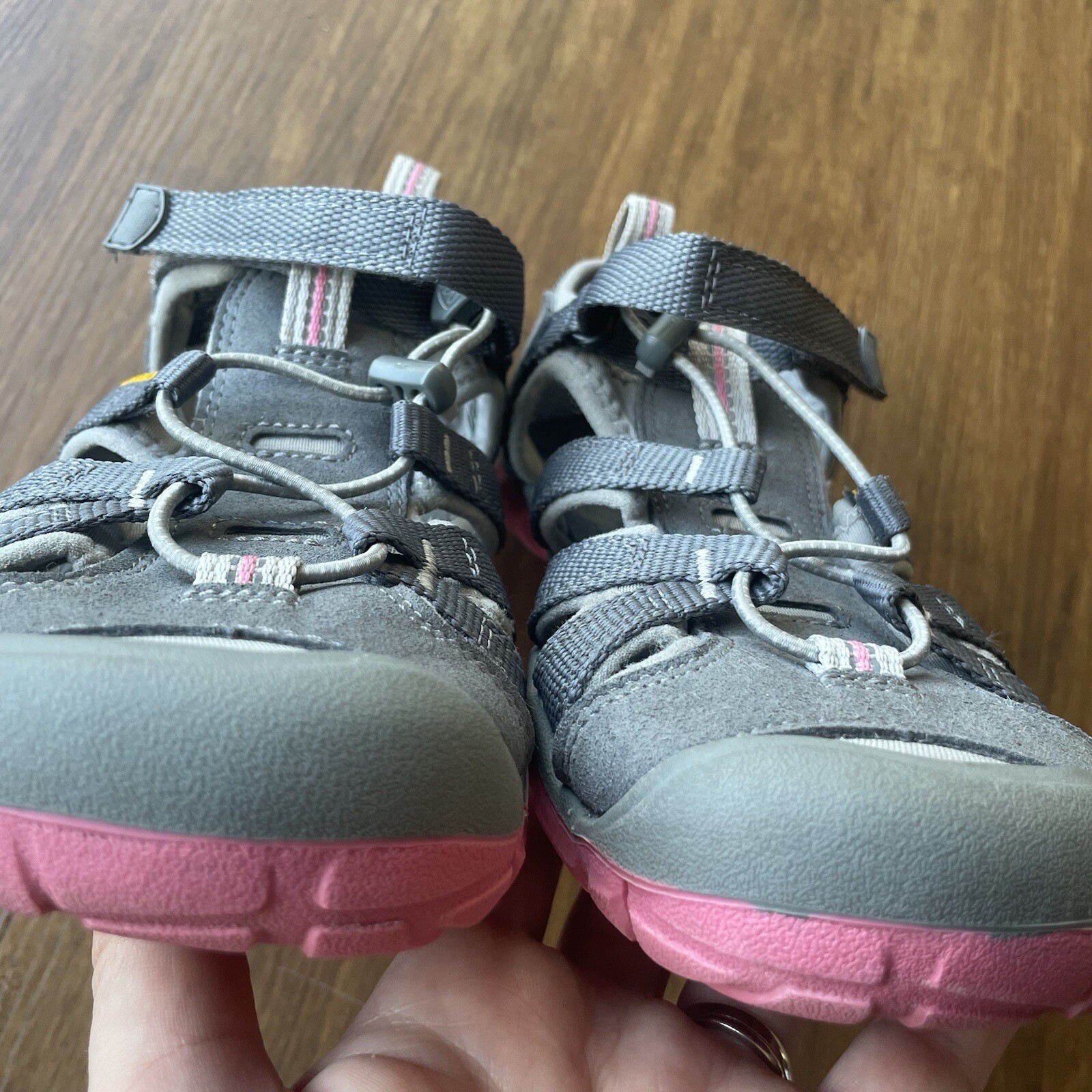 Sandali KEEN Seacamp II CNX bambina 4 grigio rosa scarpa da acqua outdoor escursionismo