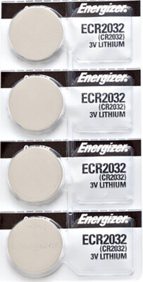 4 x Energizer CR2032 Batteries, Lithium Battery 2032 | Shipped from USA