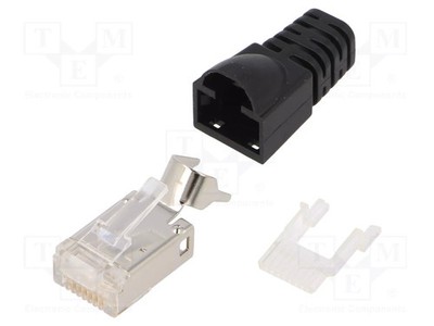 Kat: 6a,Class EA PIN: 8 Steckverbinder: RJ45 Stecker vergoldet