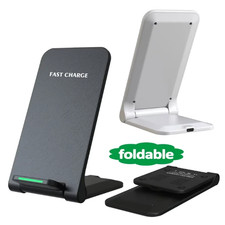 100W Fast Wireless Charger Stand Dock For Apple iPhone Samsung Android Phone UK