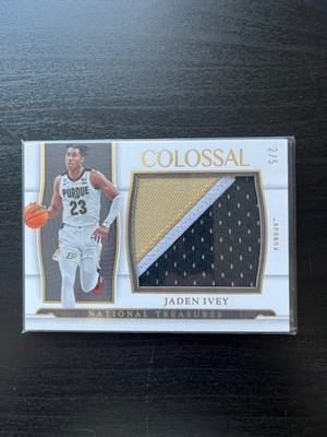 Jaden Ivey 2022 National Treasures Collegiate /5 Colossal Patch