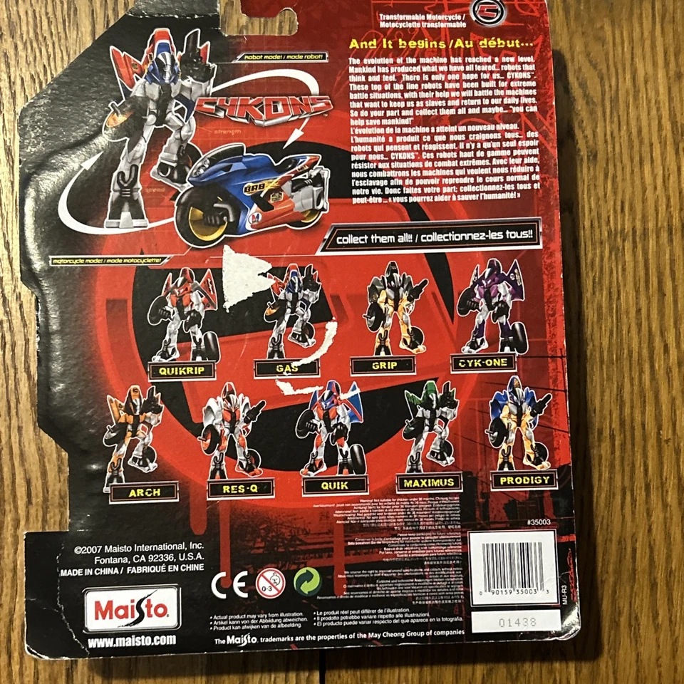 Maisto Cykon Grip motocicleta transformable Foto 4 de 4