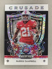 Parris Campbell 2019 Panini Prizm Draft Picks Crusades White Sparkle /15