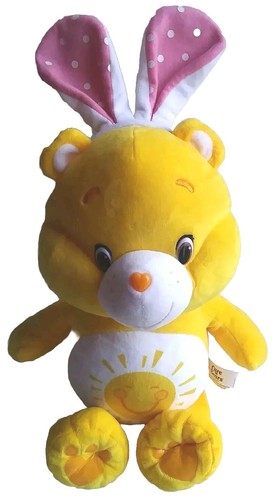 Care Bears Just Play Funshine Bear Plush Yellow 15" 2015 Easter Bunny Ears Sun