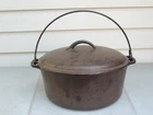Vintage Wagner Ware Sidney O Cast Iron Round Roaster 1268 Dutch Oven Pot w/ Lid