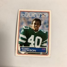 1983 Topps NFL Bobby Jackson New York Jets