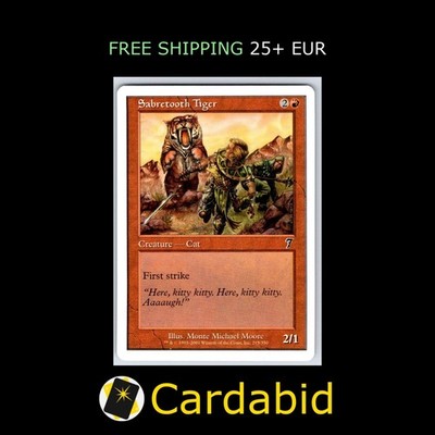 Sabretooth Tiger - 7ED #215 7th Edition Monte Michael Moore MP