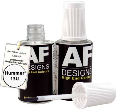 Lackstift für Hummer 13U Virgin White schnelltrocknend 2x20ml Autolack