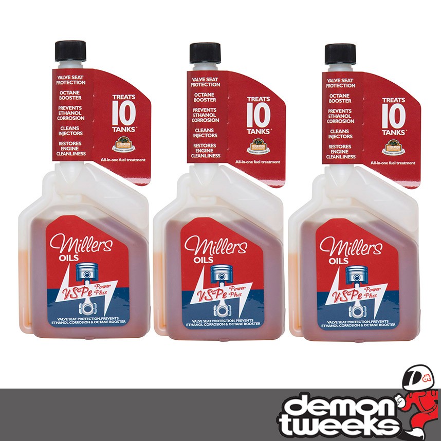 3 x Millers Oils VSPe Power Plus Fuel Additive & Octane Booster - 500ml