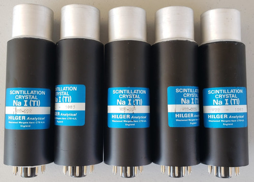 Hilger Analytical NaI(Tl) Scintillation Crystal Lot x5 Well-Type LLNL Surplus